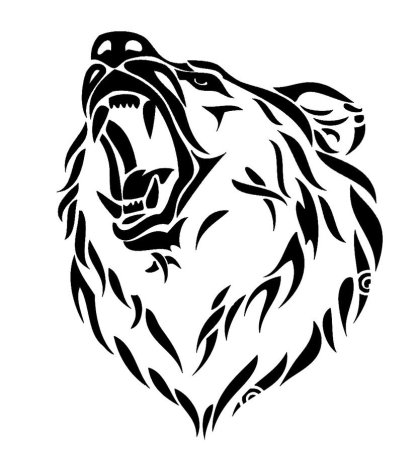 Гравировка медведь