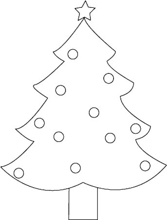 Елка раскраска