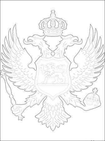 Герб России раскраска