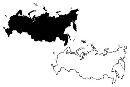 Очертание России с Крымом