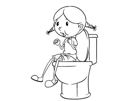 Раскраска унитаз