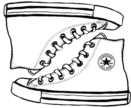 Converse кеды risunki