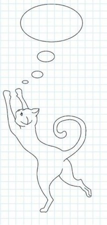 Трафареты кошек на холодильник