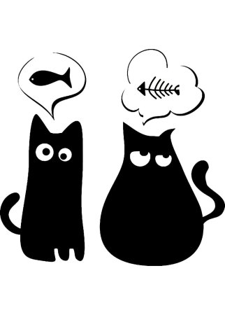 Трафарет кота