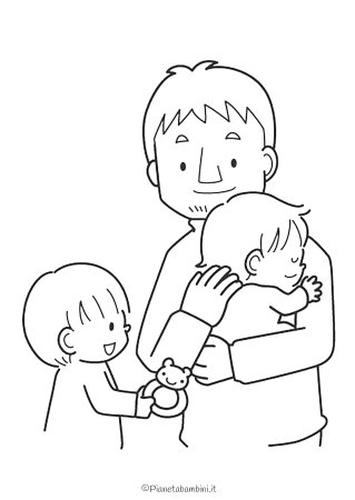 Сын раскраска для детей