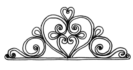 Трафарет короны для торта