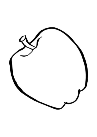 Яблоко раскраска