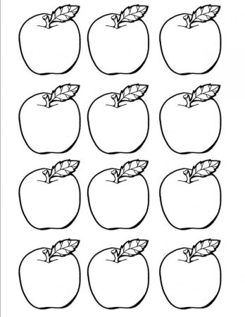 Трафарет яблоко рисунок (45 фото)