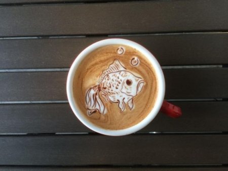 Смешные рисунки на кофе