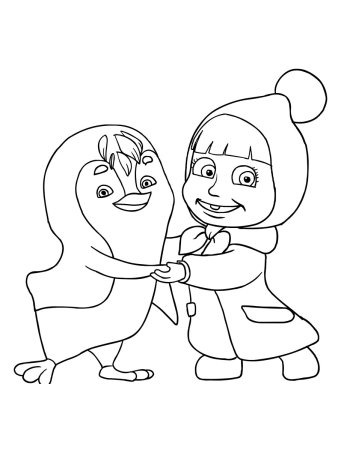 Раскраска. Маша
