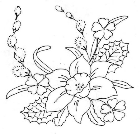 Трафареты для вышивания гладью