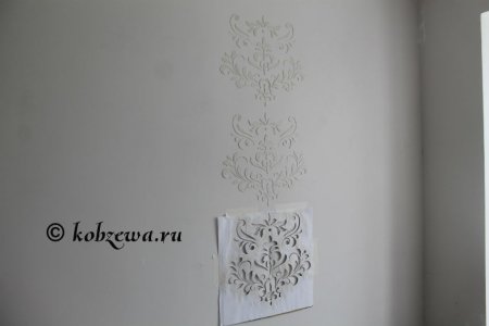 Объемные трафареты для декора стен под штукатурку