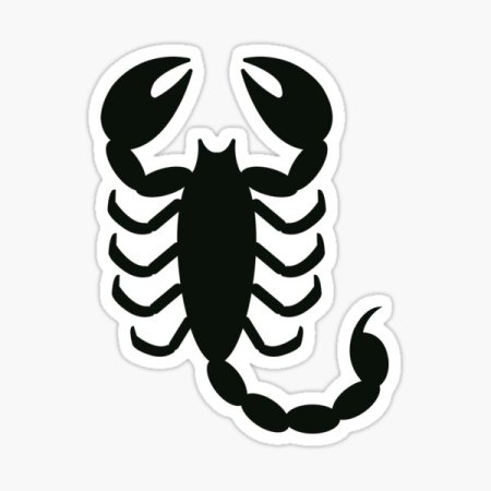 Скорпион трафарет