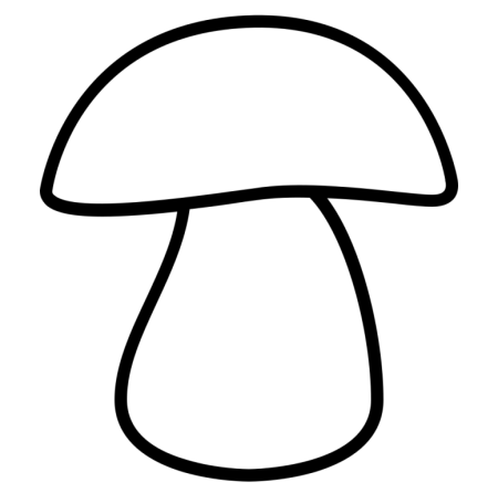 Мухомор раскраска