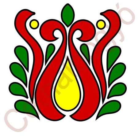 Татарский орнамент тюльпан