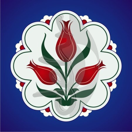 Тюльпан ЛАЛЭ татарский орнамент