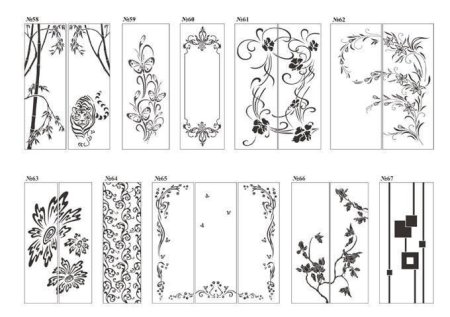 Узоры на шкаф