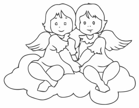 Ангелочки трафареты для вырезания