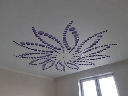 Узоры на потолке своими руками