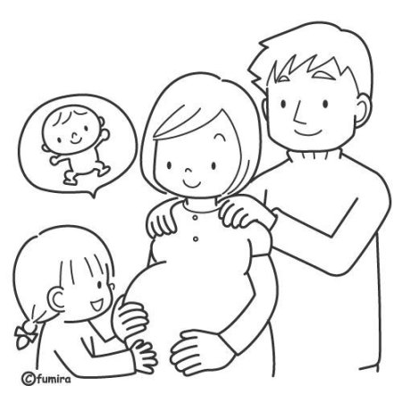 Рисунок семьи раскраска