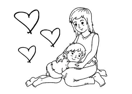 Рисунок ко Дню матери