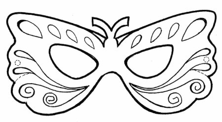 Трафарет маска карнавальная рисунок (47 фото)