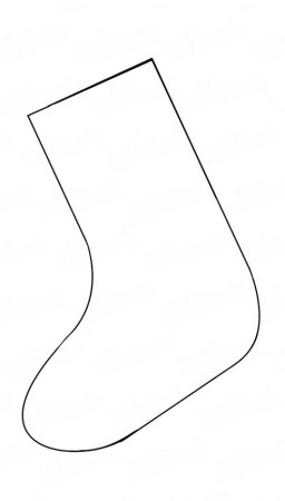 Трафарет валенки для детей