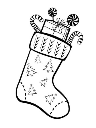 Валенки раскраска