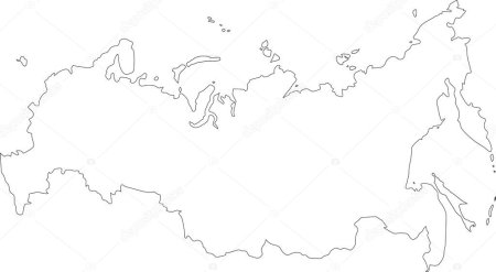 Карта РФ контур