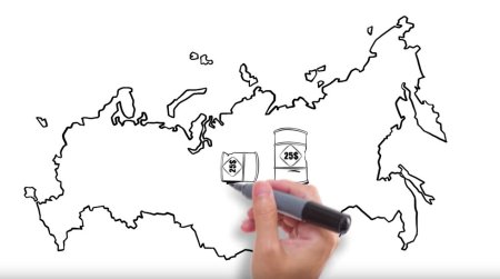 Контурное изображение России