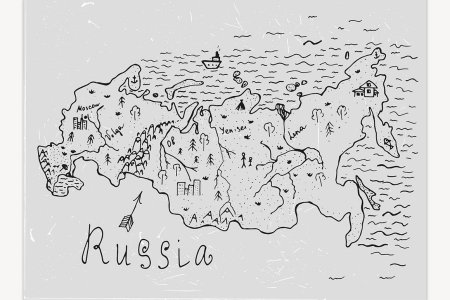 Карта России раскраска для детей
