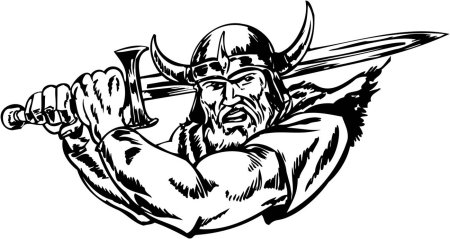 Трафарет Викинг