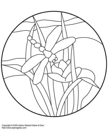 Трафарет для витража для детей