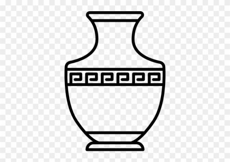 Ваза для раскрашивания детям
