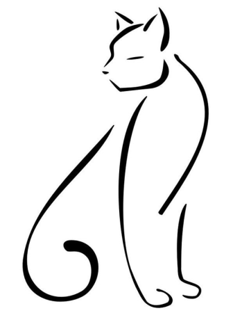 Графическая кошка