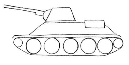 Танк рисунок