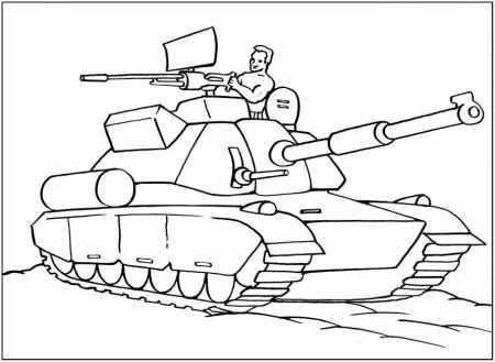 Раскраска военной техники для детей
