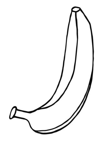 Трафарет рисунок банана (47 фото)