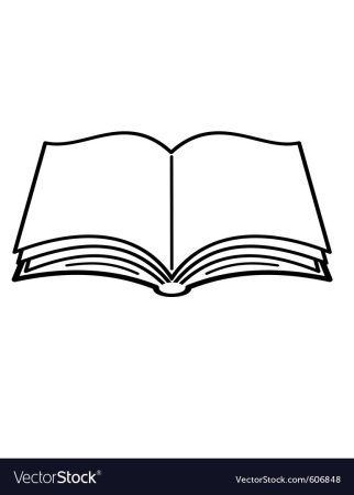 Рисунок раскрытой книги