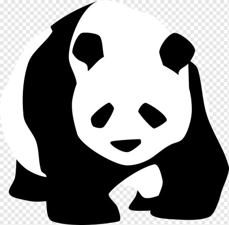 Трафарет панда рисунок (46 фото)