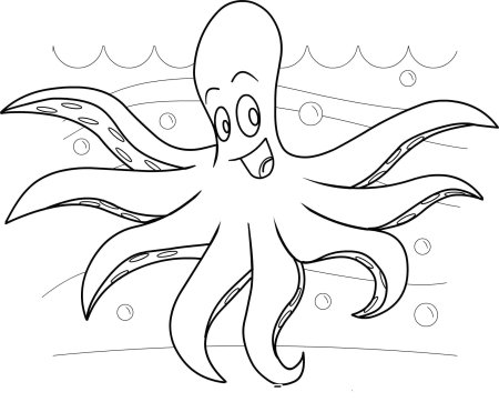 Морские животные раскраска для малышей