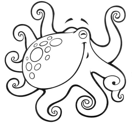 Раскраска осьминог