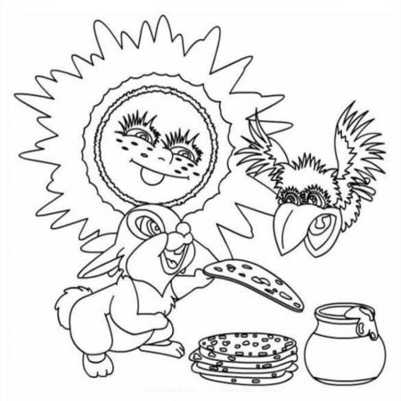 Раскраска Масленица для детей
