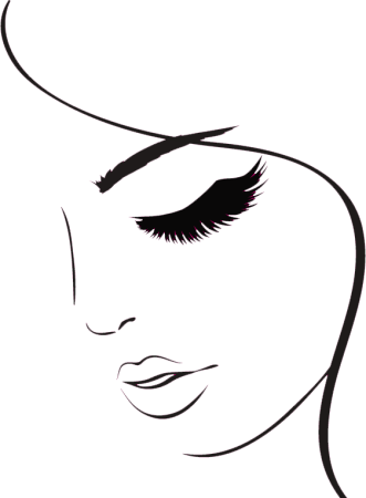 Силуэт лица девушки
