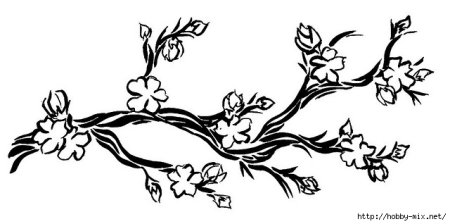 Трафарет Сакуры