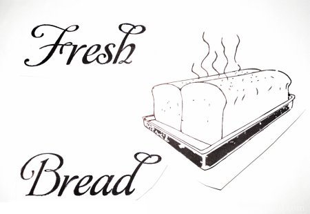 Трафарет на хлебницу