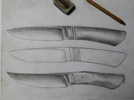 Эскиз ручки ножа