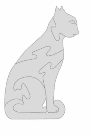 Пазл кошки для выпиливания лобзиком