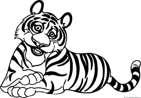 Трафарет тигр рисунок для детей (48 фото)