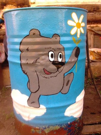 Раскрасить бочки